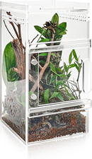 Jumping Spider Enclosure 3X3X6 Inch Acrylic Spider Cage Insect Terrarium Bug Enc