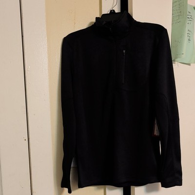 Spyder Mens 1/4 Zip Jacket Size Small Black Performance NEW w/ Tags $50 Retail