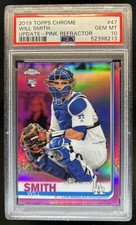 2019 Topps Chrome Update Will Smith RC Pink Refractor Rookie #47 Dodgers PSA 10