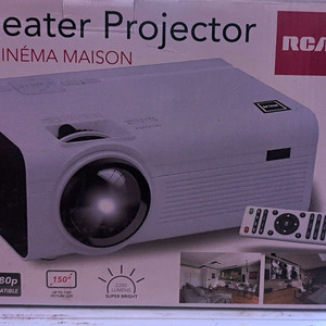 RCA Home Theater Projector LED 800x480 1080p Compatible 2200lm 16:9 White