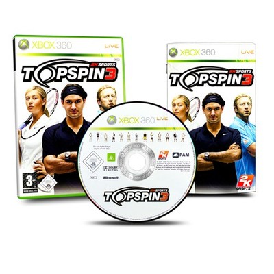 Xbox 360 Spiel Top Spin 3 in OVP mit Anleitung