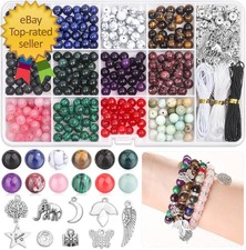 473Pcs Stone Jewelry Making Kit Crystal Stone Bracelet Making Kit for Adults