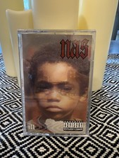 Brand New Factory Sealed Original Nas Illmatic US Cassette Tape First Press !!!