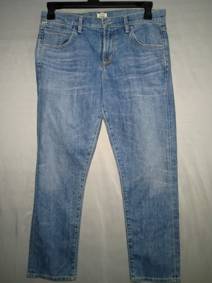 Citizens Of Humanity Elsa Jean 29 32x29 Blue Mid Rise Slim Crop Premium Vintage 