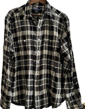 Polo Ralph Lauren Long Sleeve Plaid Button Down Shirt XL Classic Fit