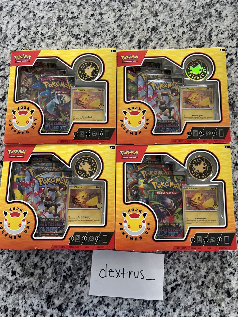 4x) Pokemon Day 2026 30th Anniversary Collection TCG Box Sets