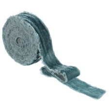 Velvet Ribbon 1" x 6Yd Wide Handmade Frayed Raw Edge Ribbon Dark Teal