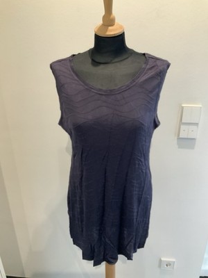 Top Shirt Selection by Ulla Popken Blau Grau Gr. 42/44  Rundhals Ärmellos