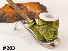 Pipa CHIOGGIOTTA testa verde in terracotta "NUOVA"