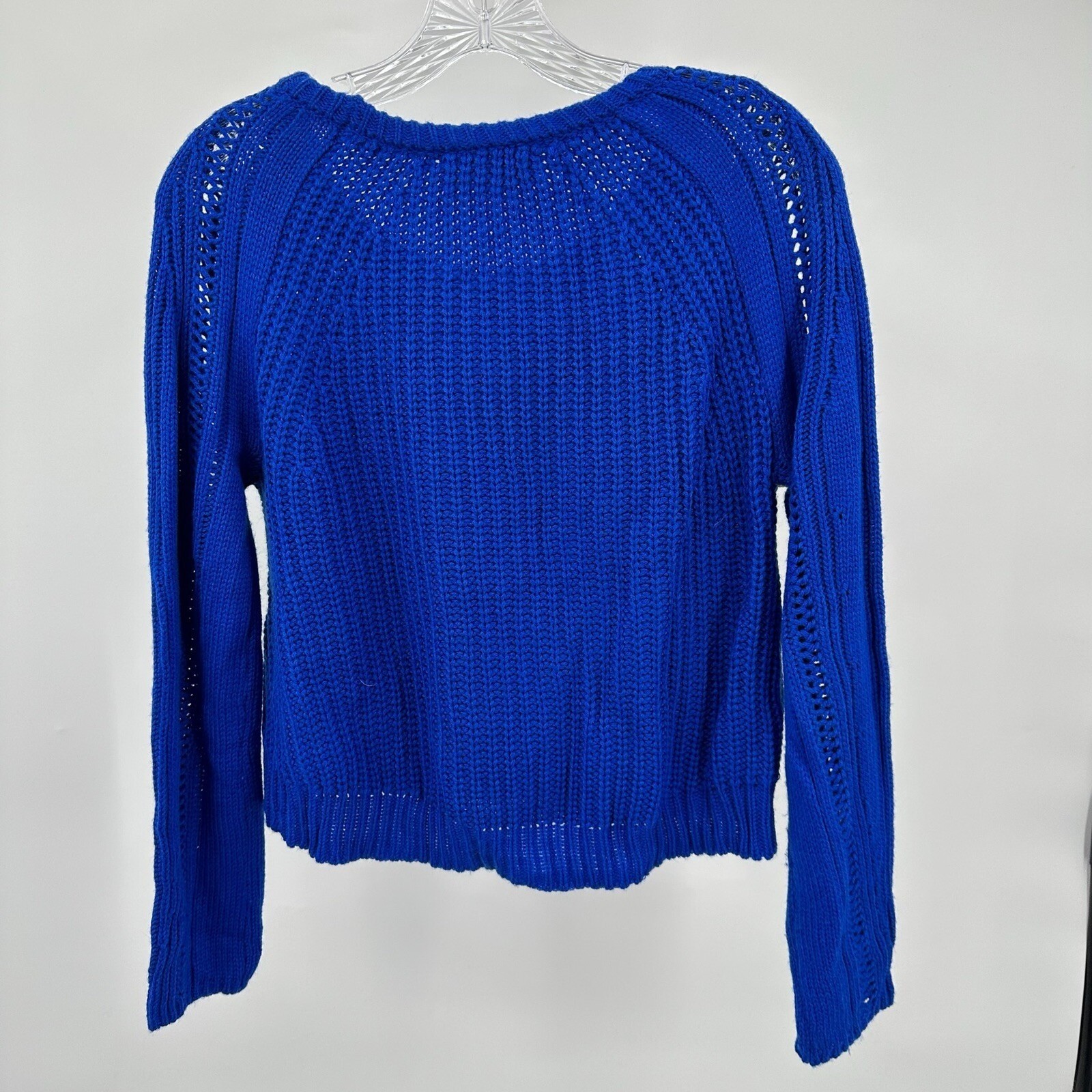 Cloud Chaser Chunky Knit Pullover Rib Cropped Cab… - image 2