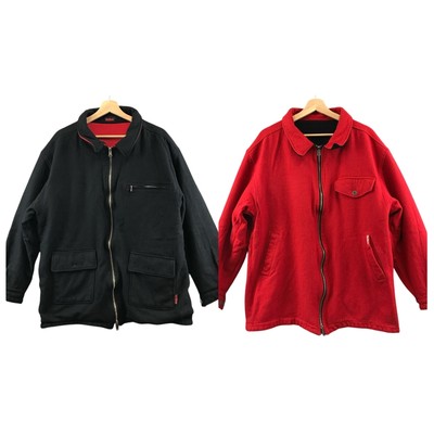 Vintage Marlboro 90s Reversible Wool Jacket Red Black size L | eBay
