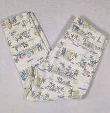 Talbots Simply Flattering Collection Jegging Crop Pants Sz 8p Scenic Print Beach