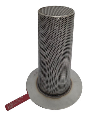 Mack-Iron PB Conical Temporary Filter Strainer Basket Type A CL300, 5'', 316SS