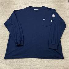Tyndale FR Shirt XL Blue CAT 2112 CAL Flame Resistant HRC ARC Rated Workwear Men