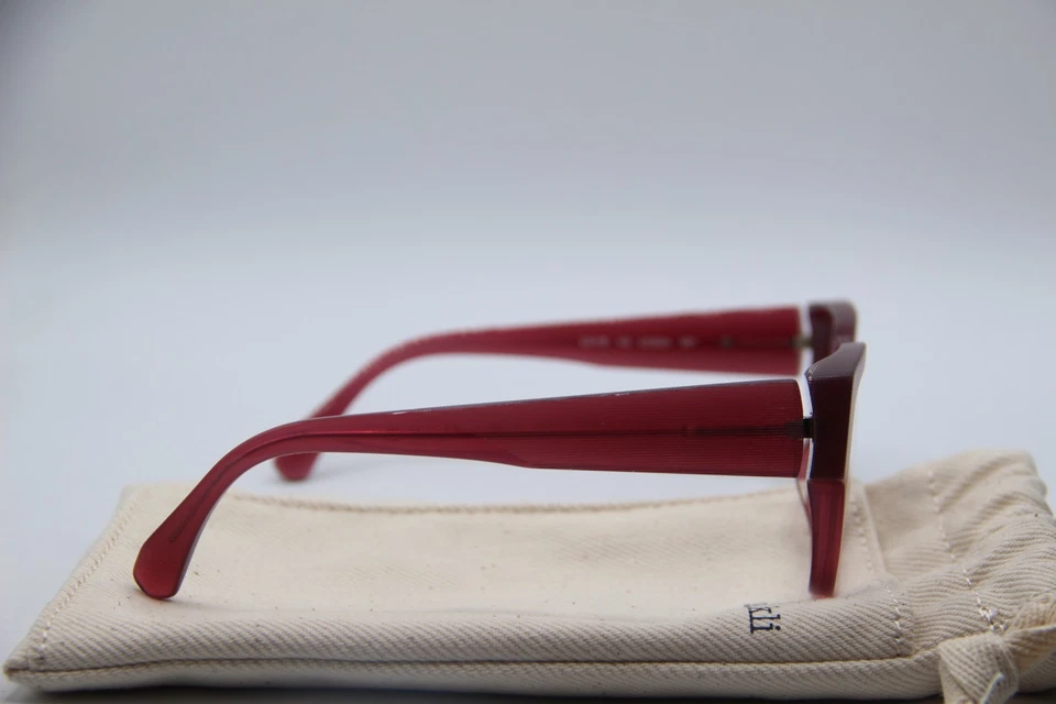 NUEVAS GAFAS ALAIN MIKLI A03504 001 ROSA BORGOÑA AUTÉNTICAS CON ESTUCHE 53-18 Foto 4 de 4