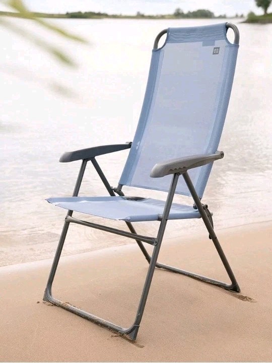 Travellife Como Recliner Chair Blue 2130460 EX SHOP DISPLAY Caravan Camping Camp