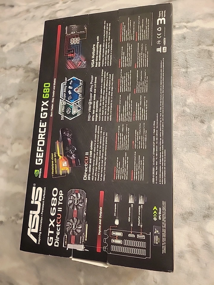 Asus GeForce Gtx 680 Direct Cu II Top 2 Gb Graphics Card - Image 2 of 4