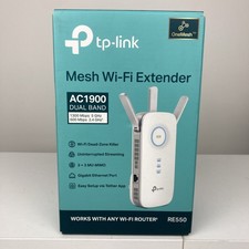 TP-Link RE550 AC1900 Wireless Dual Band Wi-Fi Extender 2200 Sq. Ft 32 Devices