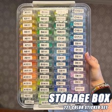 DIY Craft Organizer with 221 Labels for Sorting Beads and Small Parts