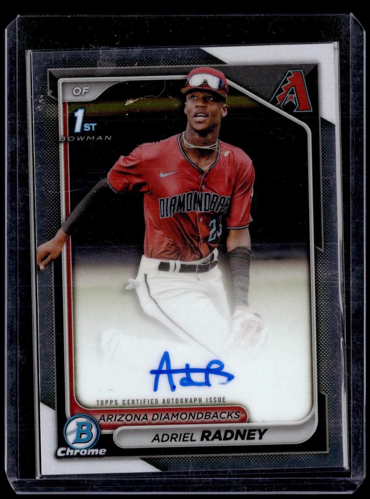 2024 Bowman Chrome #CPA-AR Adriel Radney Prospect Autographs