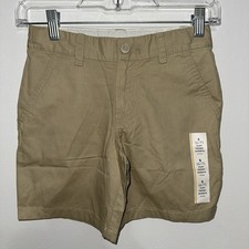 CAT  JACK KIDS FLAT-FRONT BEIGE SHORTS SIZE S 6/7 - NWT