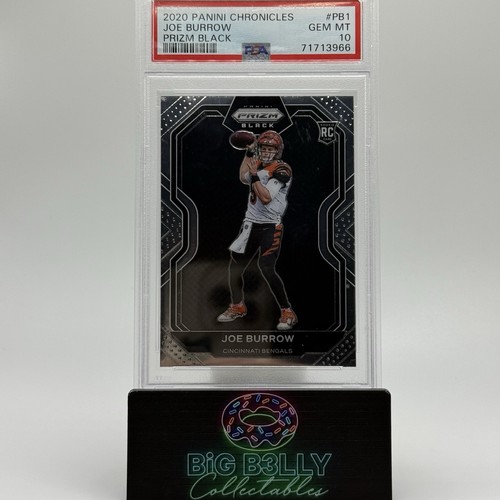 2022 Panini Chronicles Joe Burrow Prizm Black Rookie PSA 10 #PB-1