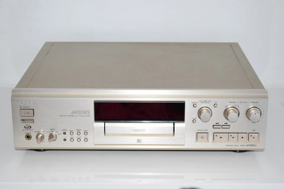 Sony MDS-JA 555 ES Minidisc Recorder Champagner