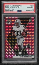2020 Panini Mosaic Rookies Pink Camo Prizm Lynn Bowden Jr PSA 10 GEM MT 02sw