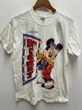 Vintage 90s Mickey Mouse T-Shirt Adult sz M Disney Florida Graphic Short Sleeve
