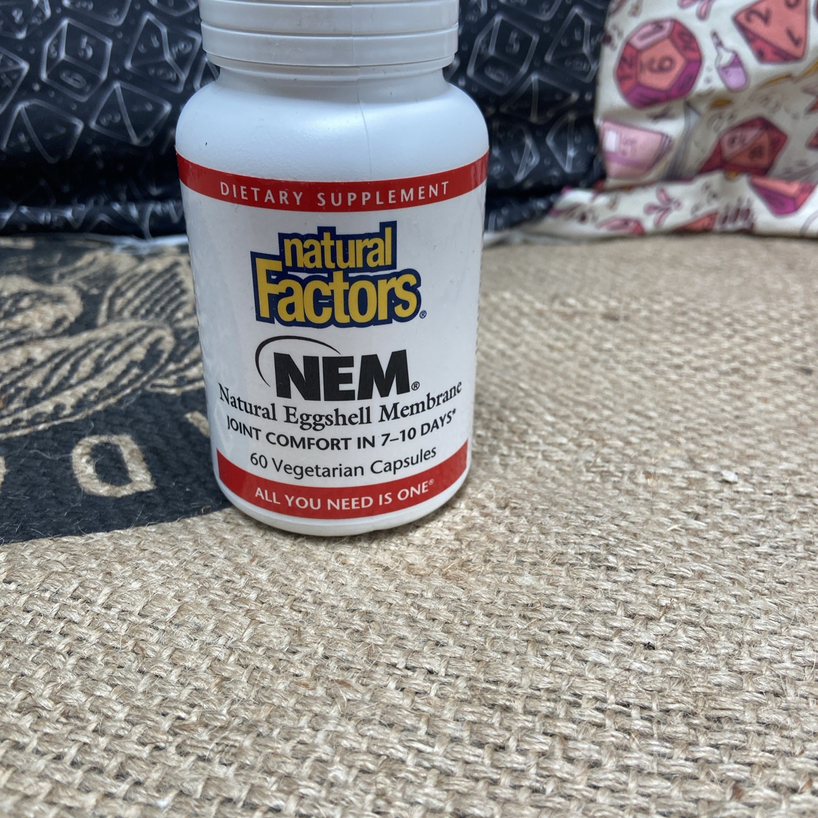 Natural Factors, NEM Natural Eggshell Membrane, Promotes Joint Comfort and Flexi