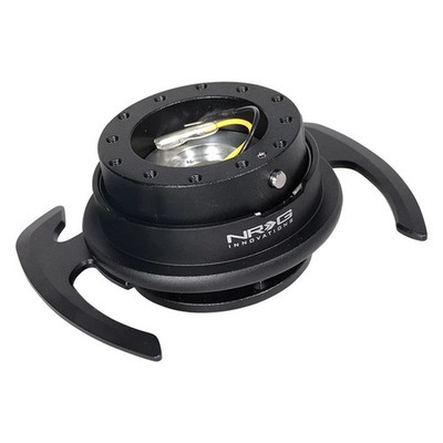 NRG Innovations SRK-700BK 4.0 Gen Black Quick Release w Black Ring & Handles