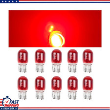 Red 10pcs T20 74431891 Dual Wire Brake Bulbcolor Red Red 10pcs T20 74431891 Dual Wire Brake Bulbcolor Red
