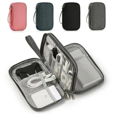 1PC Travel Portable Digital Storage Bag – USB Cable, Headset & Gadget Organizer
