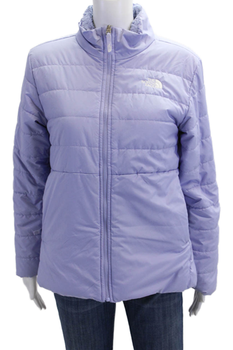 The North Face Childrens Girls Reversible Jacket Periwinkle Blue Size 18