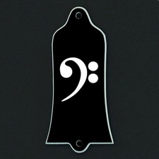 GUITAR TRUSS ROD COVER - Custom Engraved - Fit USA GIBSON - BASS CLEF Music Note