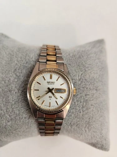 Vintage Ladies Seiko 2626-0159 Two-Tone Gold/Silver Watch. New Battery