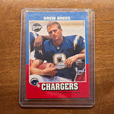Upper Deck 2001 Vintage Drew Brees Rookie Card #267 NFL San Diego Chargers. rookie card picture
