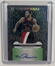 MARKQUIS NOWELL 2023-24 OBSIDIAN RPA ROOKIE PATCH GREEN RC AUTO /25