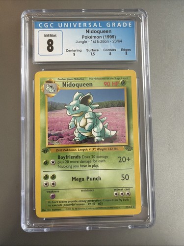 Nidoqueen (1st Edition) graded CGC 8 for sale on eBay