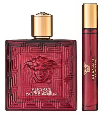 Versace Eros Flame Eau de Parfum Set 100 ml + 10 ml + Tasche OVP NEU