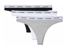 Calvin Klein 3er Pack String   Schwarz/Weiß/Grau   L