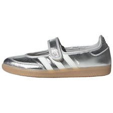 Adidas Originals Samba Jane Mary Jane Shoes Silver Women's Size KK2502