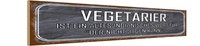 Holzschild 10X46 Cm Vegetarier Der Nicht Jagen Kann Spruch Zitat Deko Geschenk H