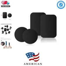 Adhesive Thin Metal PlatesCompatible with Magnetic Mounts,4 Piece Metal Plate...