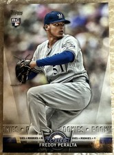 FREDDY PERALTA 2018 TOPPS UPDATE SALUTE ROOKIE CARD RC 
