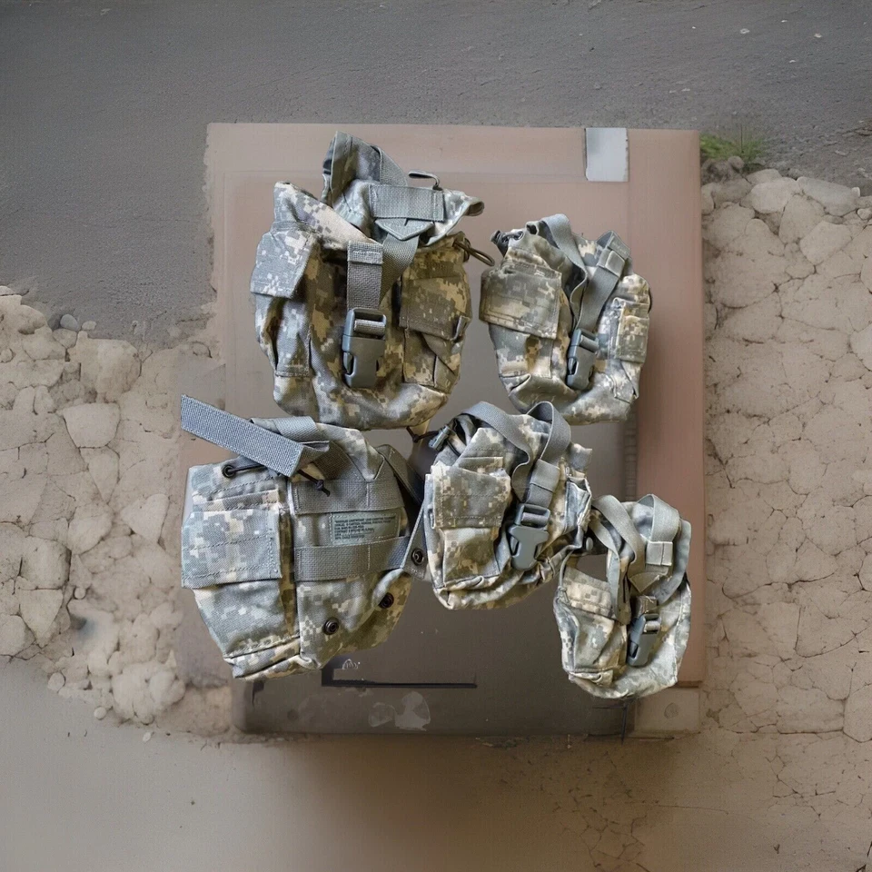 5x US Army Molle II ACU Water Canteen - Photo 2/4