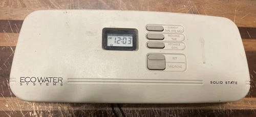 EcoWater Water Softener Face And Circuit Board Model#2002R20/7101386 TESTED