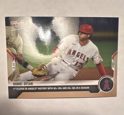Topps 2021 Now Base Set Shohei Ohtani #B-28 Angels MLB Baseball Card
