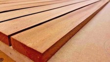 IROKO HARDWOOD BOAT DECK BENCH SLATS - 17mm MULTIPLE LENGTHS (AFRICAN TEAK)