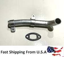 Muffler Pipe + Gasket For Stihl HS81R HS81RC HS81T HS81TC Hedge Trimmers Tube